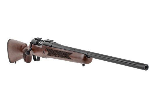mossberg patriot bolt action in 308 features an oversized bolt handle